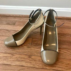 Tory Burch Two Toned Patent Leather Heels- 7.5